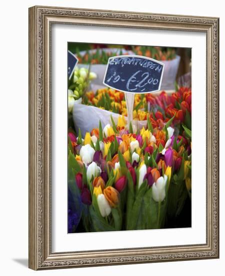 Flower Market, Amsterdam, Netherlands-Neil Farrin-Framed Photographic Print