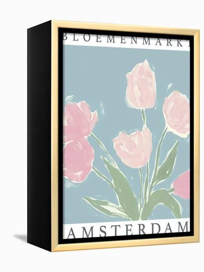Flower Market - Amsterdam-Kristine Hegre-Framed Stretched Canvas