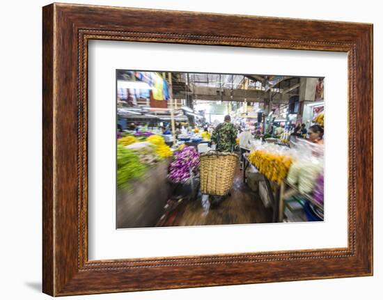 Flower Market, Bangkok, Thailand-Jon Arnold-Framed Photographic Print