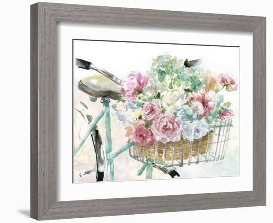 Flower Market Bicycle-Studio M-Framed Art Print