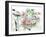 Flower Market Bicycle-Studio M-Framed Art Print