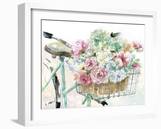 Flower Market Bicycle-Studio M-Framed Art Print