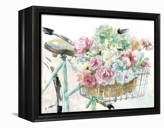 Flower Market Bicycle-Studio M-Framed Stretched Canvas