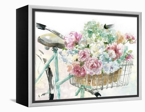 Flower Market Bicycle-Studio M-Framed Stretched Canvas