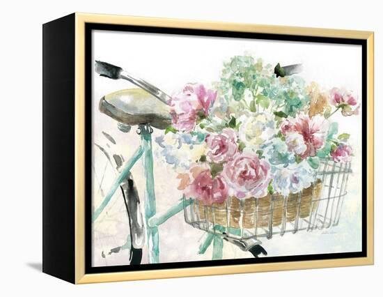 Flower Market Bicycle-Studio M-Framed Stretched Canvas