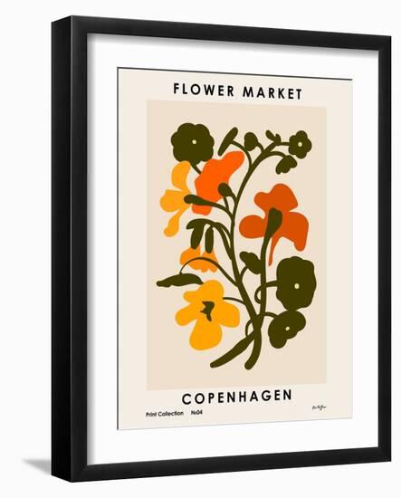 Flower Market. Copenhagen-NKTN-Framed Giclee Print