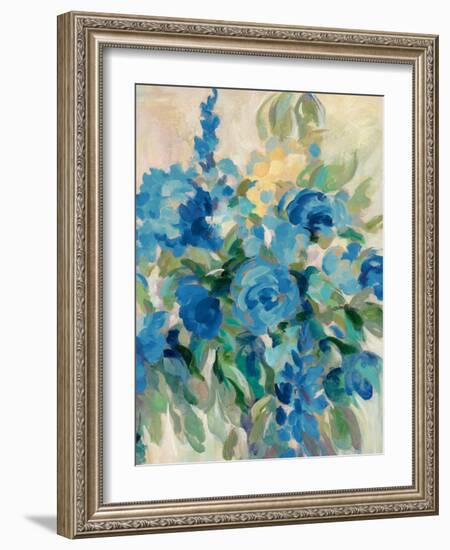 Flower Market III Blue-Silvia Vassileva-Framed Art Print