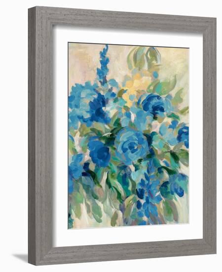 Flower Market III Blue-Silvia Vassileva-Framed Art Print