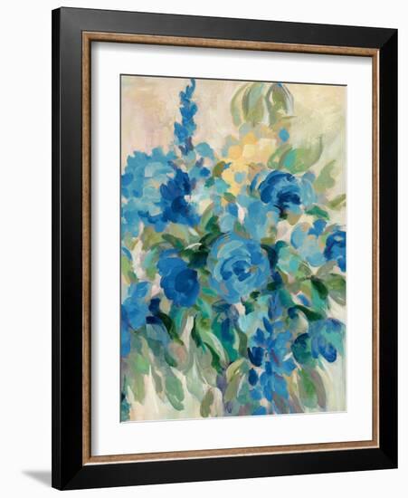 Flower Market III Blue-Silvia Vassileva-Framed Art Print