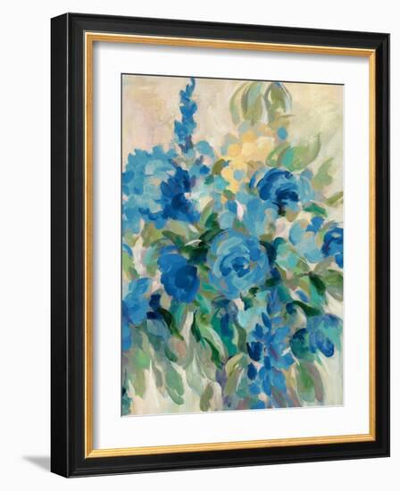 Flower Market III Blue-Silvia Vassileva-Framed Art Print