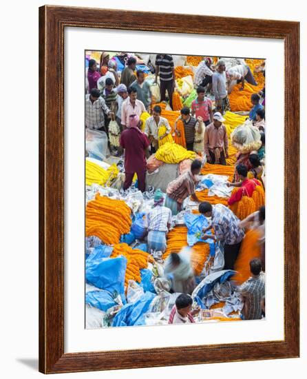 Flower Market, Kolkata (Calcutta), India-Peter Adams-Framed Photographic Print