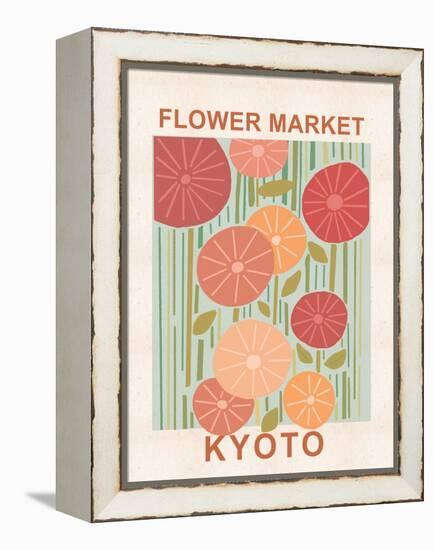 Flower Market Kyoto-null-Framed Stretched Canvas