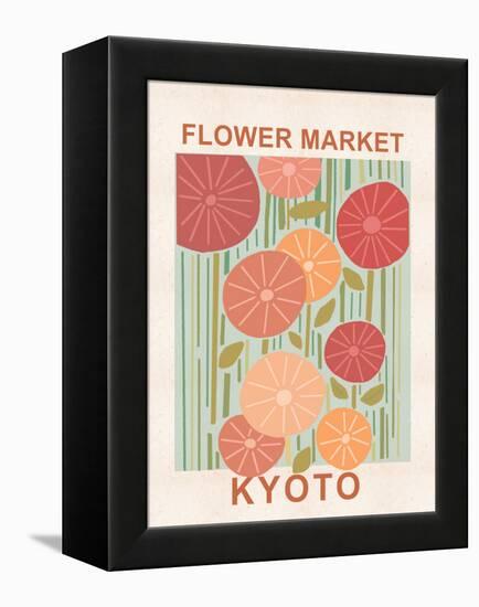 Flower Market Kyoto-null-Framed Stretched Canvas