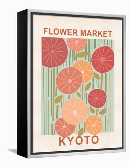 Flower Market Kyoto-null-Framed Stretched Canvas