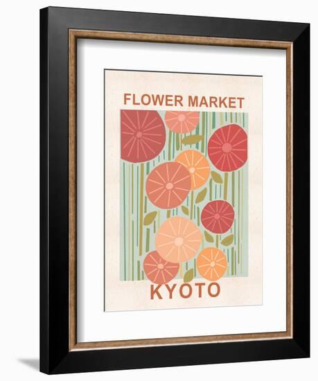 Flower Market Kyoto-null-Framed Premium Giclee Print