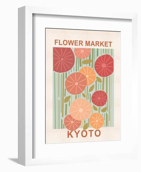 Flower Market Kyoto-null-Framed Premium Giclee Print