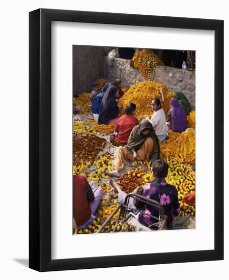 Flower Market, Lado Sarai, Delhi, India-John Henry Claude Wilson-Framed Photographic Print