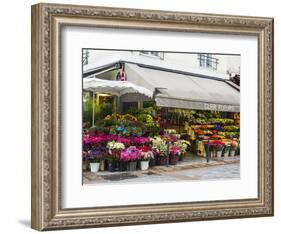Flower market, Rue Cler, Paris-Sylvia Gulin-Framed Photographic Print