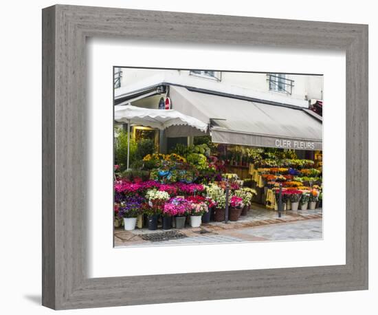 Flower market, Rue Cler, Paris-Sylvia Gulin-Framed Photographic Print