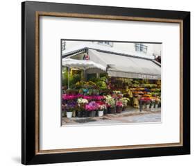 Flower market, Rue Cler, Paris-Sylvia Gulin-Framed Photographic Print