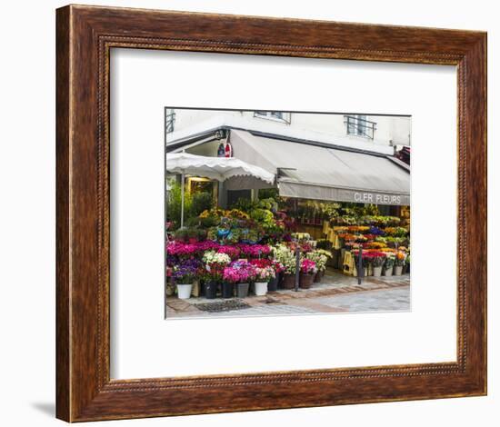 Flower market, Rue Cler, Paris-Sylvia Gulin-Framed Photographic Print