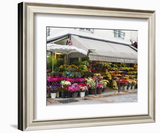 Flower market, Rue Cler, Paris-Sylvia Gulin-Framed Photographic Print