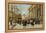 Flower Market-Eugene Galien-Laloue-Framed Premier Image Canvas