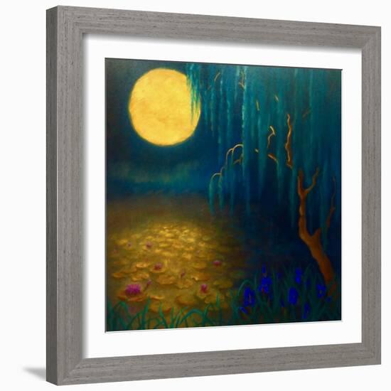 Flower Moon, 2023, (Oil on Canvas)-Lee Campbell-Framed Giclee Print