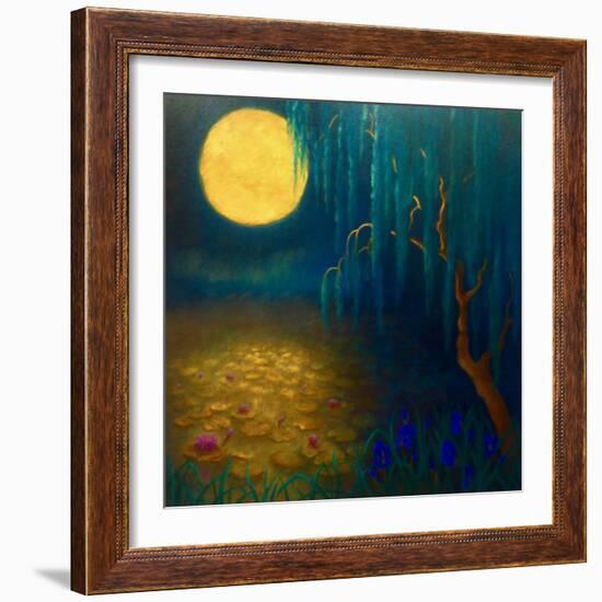 Flower Moon, 2023, (Oil on Canvas)-Lee Campbell-Framed Giclee Print