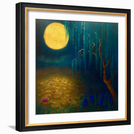 Flower Moon, 2023, (Oil on Canvas)-Lee Campbell-Framed Giclee Print