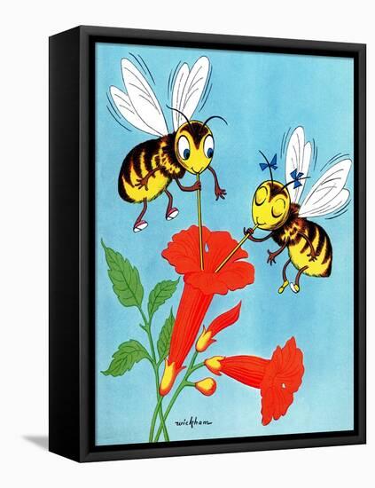 Flower Nectar - Jack & Jill-Wilmer H. Wickham-Framed Premier Image Canvas