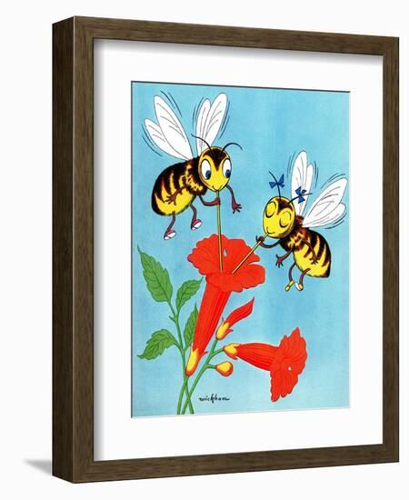 Flower Nectar - Jack & Jill-Wilmer H. Wickham-Framed Giclee Print