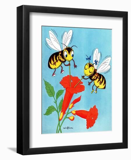 Flower Nectar - Jack & Jill-Wilmer H. Wickham-Framed Giclee Print