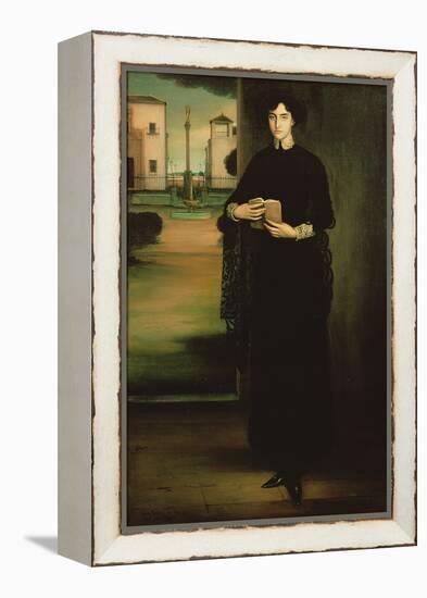 Flower of Holiness, 1910 (Oil on Canvas)-Julio Romero de Torres-Framed Premier Image Canvas