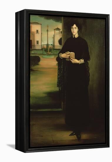 Flower of Holiness, 1910 (Oil on Canvas)-Julio Romero de Torres-Framed Premier Image Canvas