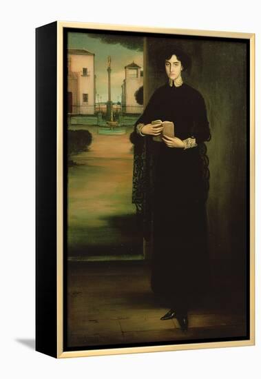 Flower of Holiness, 1910 (Oil on Canvas)-Julio Romero de Torres-Framed Premier Image Canvas