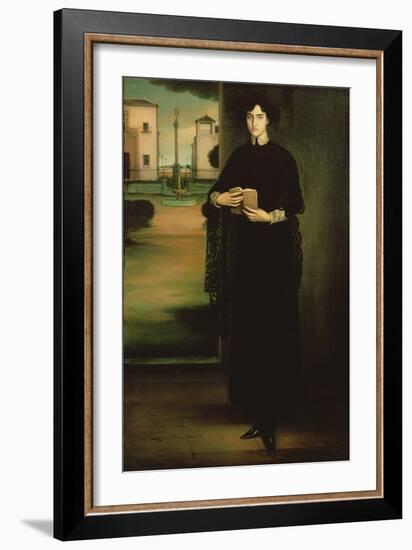 Flower of Holiness, 1910 (Oil on Canvas)-Julio Romero de Torres-Framed Giclee Print