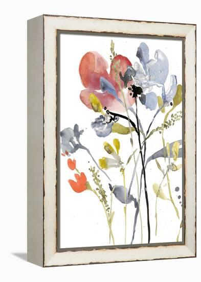 Flower Overlay I-Jennifer Goldberger-Framed Stretched Canvas