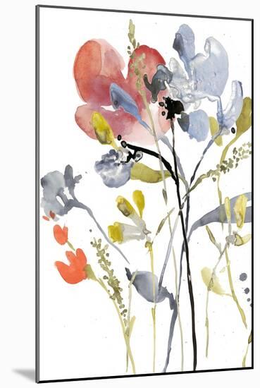 Flower Overlay I-Jennifer Goldberger-Mounted Art Print