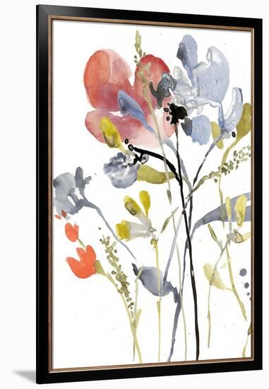 Flower Overlay I-Jennifer Goldberger-Framed Premium Giclee Print