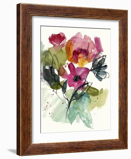 Flower Party II-Jennifer Goldberger-Framed Art Print