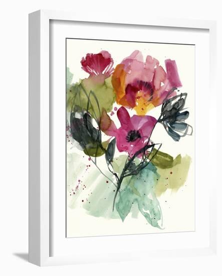 Flower Party II-Jennifer Goldberger-Framed Art Print