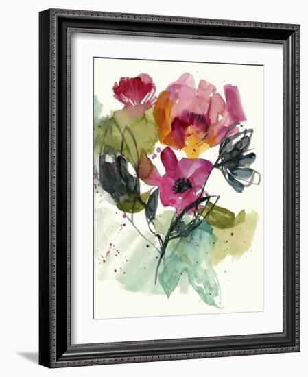 Flower Party II-Jennifer Goldberger-Framed Art Print