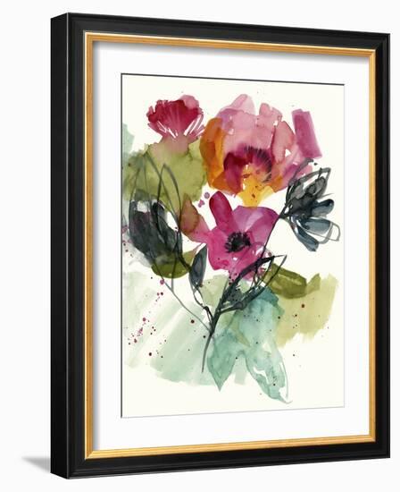 Flower Party II-Jennifer Goldberger-Framed Art Print