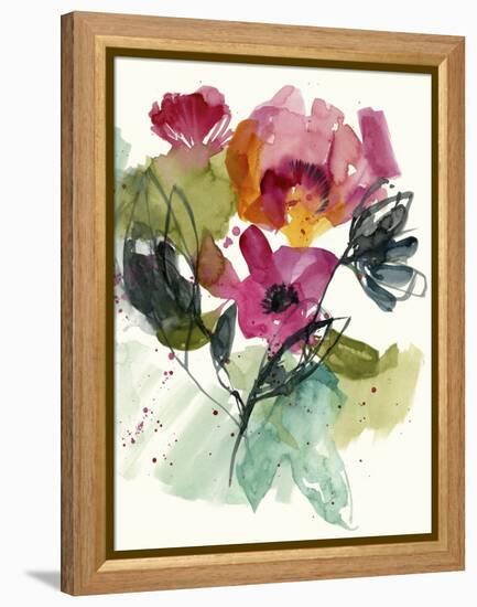 Flower Party II-Jennifer Goldberger-Framed Stretched Canvas