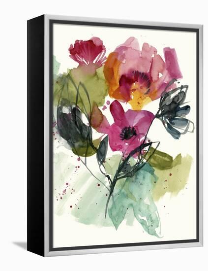 Flower Party II-Jennifer Goldberger-Framed Stretched Canvas