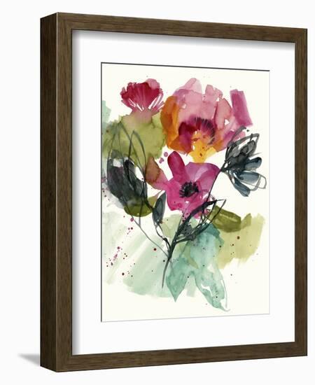 Flower Party II-Jennifer Goldberger-Framed Premium Giclee Print