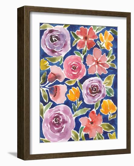 Flower Patch III-Cheryl Warrick-Framed Art Print