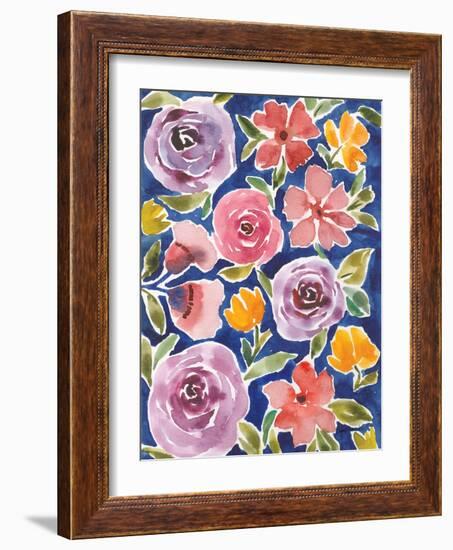 Flower Patch III-Cheryl Warrick-Framed Art Print