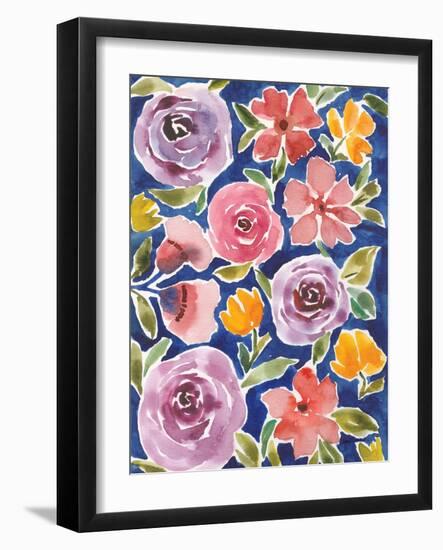 Flower Patch III-Cheryl Warrick-Framed Art Print